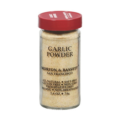 Morton & Bassett Garlic Powder 3/2.6 OZ [UNFI-CARLISLE #2156719] [ebt]