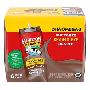 Horizon Dha Omega-3 Chocolate Lowfat Milk Og2 3/6/8 OZ [UNFI #1221324] [ebt]