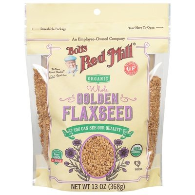 Bobs Red Mill Golden Flaxseed Organic Whole Og2 4/13 OZ [UNFI #2688786] [ebt]
