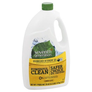 Seventh Generation Detergent Gel Dishwasher Lemon Scent 6/70 OZ [UNFI #1077346] T