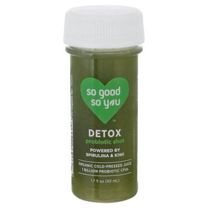 So Good So You Probioric Shot Spirulina & Kiwi Detox Og2 12/1.7 OZ [UNFI #2157865] [ebt]