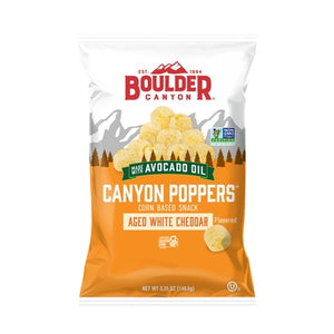 Boulder Canyon Age White Cheddar Canyon Poppers 12/5.25 OZ [UNFI #3082930] [ebt]