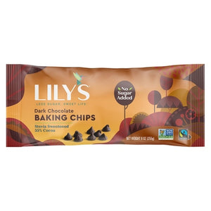 Lilys Baking Chips Dark Chocolate 12/9 oz [UNFI #1272608 ] [ebt]