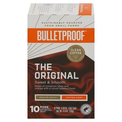 Bulletproof Coffee Medium Roast The Original Pods 6/10 CT [UNFI #2375541] [ebt]