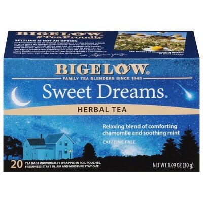 Bigelow Herbal Tea Caffeine Free Sweet Dreams Tea Bags 6/20 BAG [UNFI #725416] [ebt]