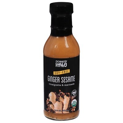 Oceans Halo Vinaigrette & Marinade Soy-Free Ginger Sesame Og2 6/12 OZ [UNFI #2628295] [ebt]