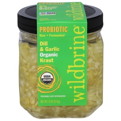 Wildbrine Kraut Organic Dill & Garlic Probiotic Og2 6/18 OZ [UNFI #2564839] [ebt]