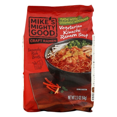 Mikes Mighty Good Ramen Soup Vegetarian Kimchi Og3 7/2.3 OZ [UNFI #2258754] [ebt]