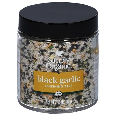 Simply Organic Finishing Salt Black Garlic Og2 6/2.19 OZ [UNFI #2967289] [ebt]