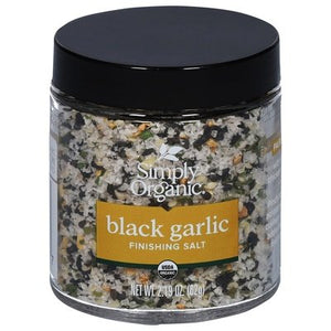 Simply Organic Finishing Salt Black Garlic Og2 6/2.19 OZ [UNFI #2967289] [ebt]
