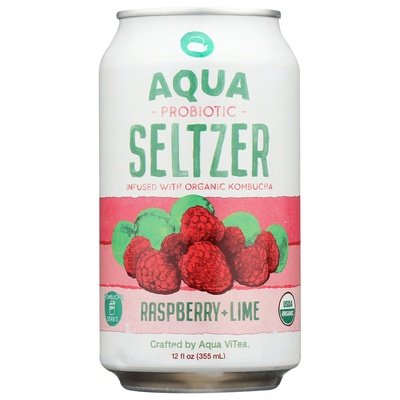 Aqua Seltzer Seltzer Probiotic Raspberry + Lime Og2 12/12 OZ [UNFI #2924421] [ebt]