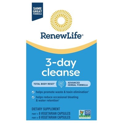 Renew Life 3-Day Cleanse Vegetarian Capsules 1/12 CT [UNFI-CARLISLE #3003787]