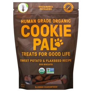 Cookie Pal Dog Biscuits Human Grade Organic Sweet Potato & Flaxseed Recipe Og2 4/10 OZ [UNFI #2904274]