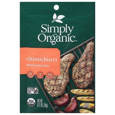 Simply Organic Marinade Mix Chimichurri Og2 12/.71 OZ [UNFI #2947240] [ebt]