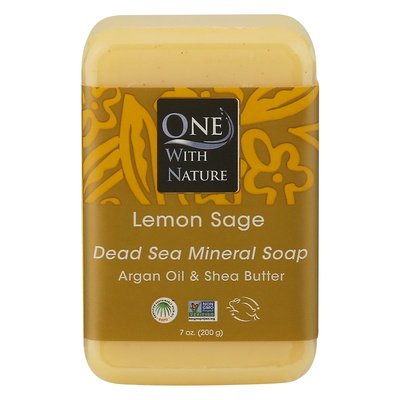 One With Nature Soap Dead Sea Mineral Lemon Sage 1/7 OZ [UNFI-CARLISLE #650333] T