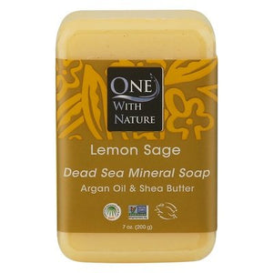 One With Nature Soap Dead Sea Mineral Lemon Sage 1/7 OZ [UNFI-CARLISLE #650333] T