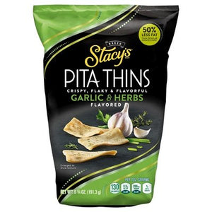 Stacys Pita Thins Garlic & Herb Bake 8/6.75 OZ [UNFI #1211580] [ebt]