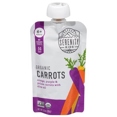 Serenity Kids Carrots Organic 6+ Months Og2 6/3.5 OZ [UNFI-CARLISLE #2720985] [ebt]