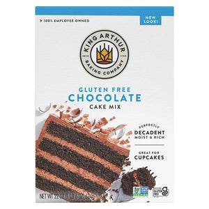 King Arthur Flour Cake Mix Gluten Free Chocolate 6/22 OZ [UNFI #339366] [ebt]
