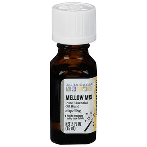 Aura Cacia Pure Essential Oil Blend Dispelling Mellow Mix 1/.5 oz [UNFI-CARLISLE #0822692] T