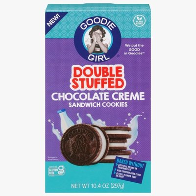 Goodie Girl Sandwich Cookies Chocolate Creme Double Stuffed 6/10.4 OZ [UNFI #3006517] [ebt]