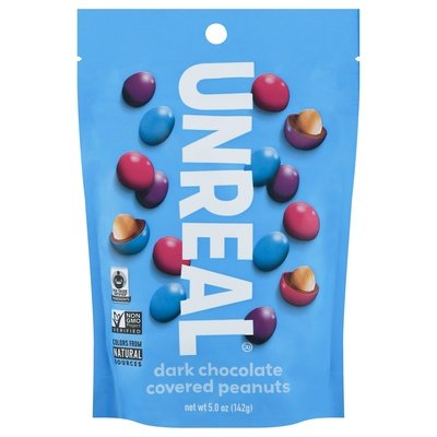 Unreal Peanuts Dark Chocolate Covered 6/5 OZ [UNFI #2339471] [ebt]