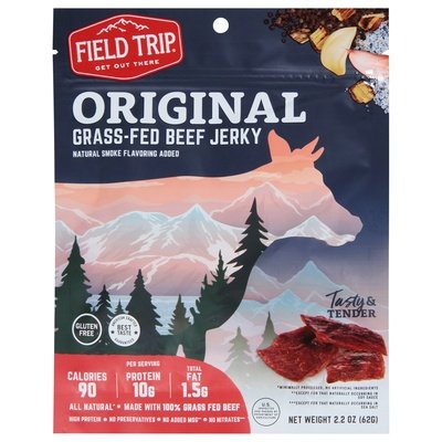 Field Trip Beef Jerky Original Grass-Fed 9/2.2 OZ [UNFI #1765437] [ebt]
