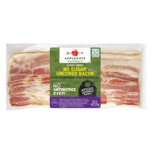 Applegate Farms Hickory Smoked No Sugar Uncured Bacon 12/8 oz [UNFI #2184000 ] [ebt]