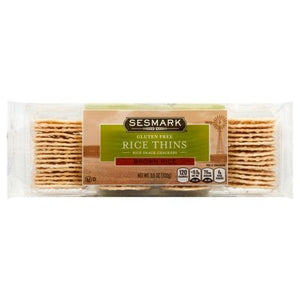 Sesmark Foods Rice Thins Brown Rice 12/3.5 OZ [UNFI #294322] [ebt]