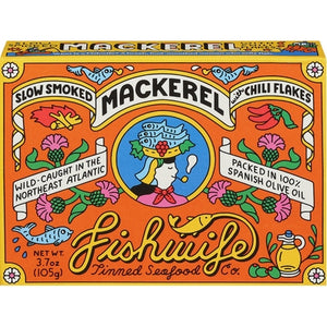 Fishwife Mackerel With Chili Flakes 12/3.7 OZ [UNFI #3021896] [ebt]