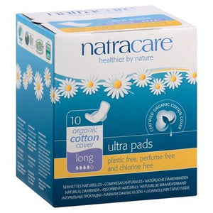 Natracare Pads Ultra Long With Organic Cotton Cover 1/10 CT [UNFI-CARLISLE #335026] T