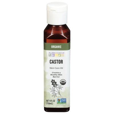 Aura Cacia Skin Care Oil Organic Castor Og2 1/4 OZ [UNFI-CARLISLE #1571793] T