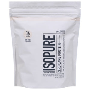 Isopure Protein Powder Zero Carb Protein Unflavored 1/16 oz [UNFI-CARLISLE #3006327]