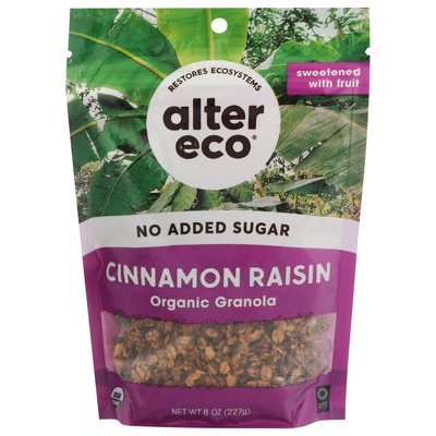 Alter Eco Granola Organic Cinnamon Raisin Og2 6/8 OZ [UNFI #2802130] [ebt]