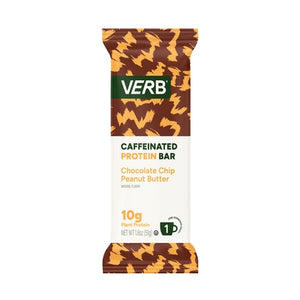 Verb Energy Chocolate Chip Peanut Butter Caffeinated Protein Bar 12/1.8 OZ [UNFI-CARLISLE #3089976] [ebt]