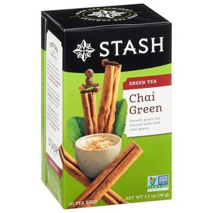 Stash Tea Green Tea Chai Green Tea Bags 6/20 BAG [UNFI #552570] [ebt]
