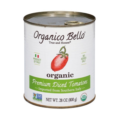 Organico Bello Canned Italian Choppedtomatoes Og1 12/28 OZ [UNFI #2283133] [ebt]