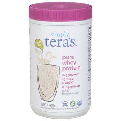 Simply Teras Whey Protein Pure Plain Unsweetened 1/12 OZ [UNFI-CARLISLE #1253624]