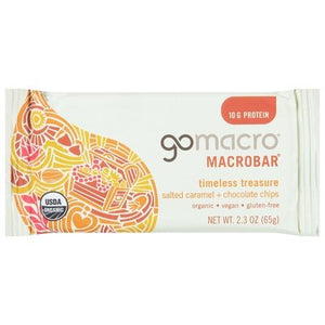 Gomacro Macrobar Salted Caramel + Chocolate Chips Og2 12/2.3 OZ [UNFI-CARLISLE #2795177] [ebt]
