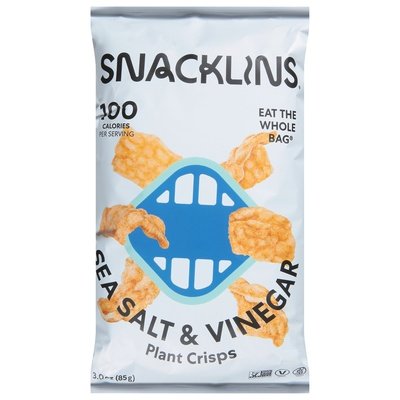 Snacklins Plant Crisps Sea Salt & Vinegar 12/3 OZ [UNFI #2846715] [ebt]