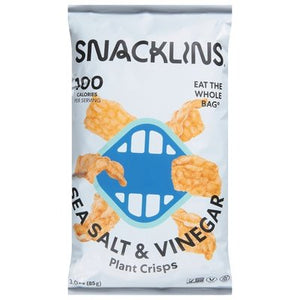 Snacklins Plant Crisps Sea Salt & Vinegar 12/3 OZ [UNFI #2846715] [ebt]