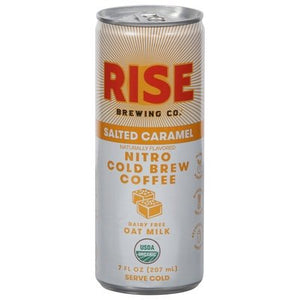 Rise Brewing Co Coffee Salted Caramel Cold Brew Nitro Og2 12/7 OZ [UNFI #2887586] [ebt]