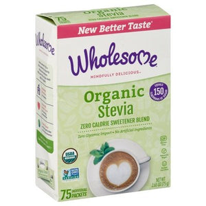 Wholesome Stevia Organic Zero Calorie Sweetener Blend Og2 6/75 CT [UNFI #266882] [ebt]