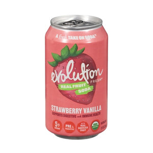 Evolution Fresh Strawberry Fruit Soda Og2 6/12 OZ [UNFI #3076411] [ebt] T