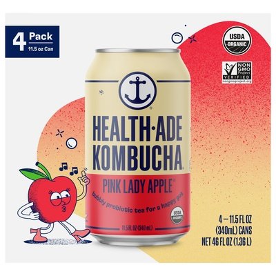 Health-Ade Kombucha Pink Lady Apple Og2 6/4/11.5 OZ [UNFI #2977858] [ebt]