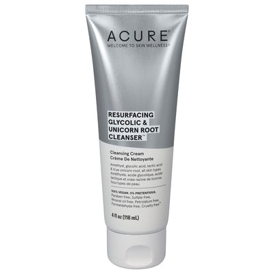 Acure Cleansing Cream Resurfacing Glycolic & Unicorn Root Cleanser 1/4 OZ [UNFI-CARLISLE #2532927] T