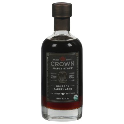 Crown Maple Syrup Maple Syrup Bourbon Barrel Aged Og2 8/8.5 OZ [UNFI #2098275] [ebt]