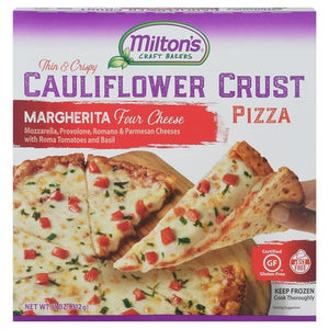 Miltons Pizza Thin & Crispy Cauliflower Crust Margherita Four Cheese 8/11 OZ [UNFI #2857647] [ebt]