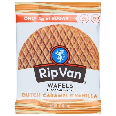 Rip Van Wafels Wafels Dutch Caramel & Vanilla 12/1.16 OZ [UNFI-CARLISLE #2588473] [ebt]