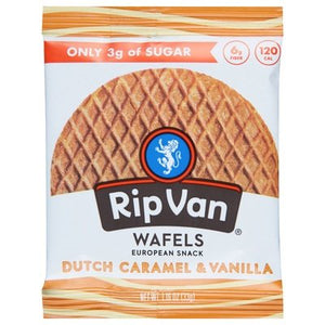 Rip Van Wafels Wafels Dutch Caramel & Vanilla 12/1.16 OZ [UNFI-CARLISLE #2588473] [ebt]